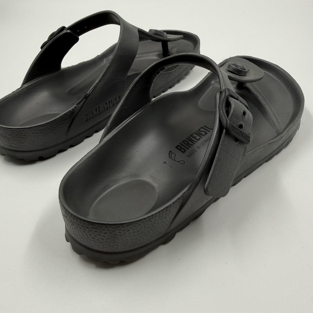 Birkenstock Gizeh EVA Sandals Womens Size 8 Gray Thong Flip Flop Slides - Picture 9 of 10